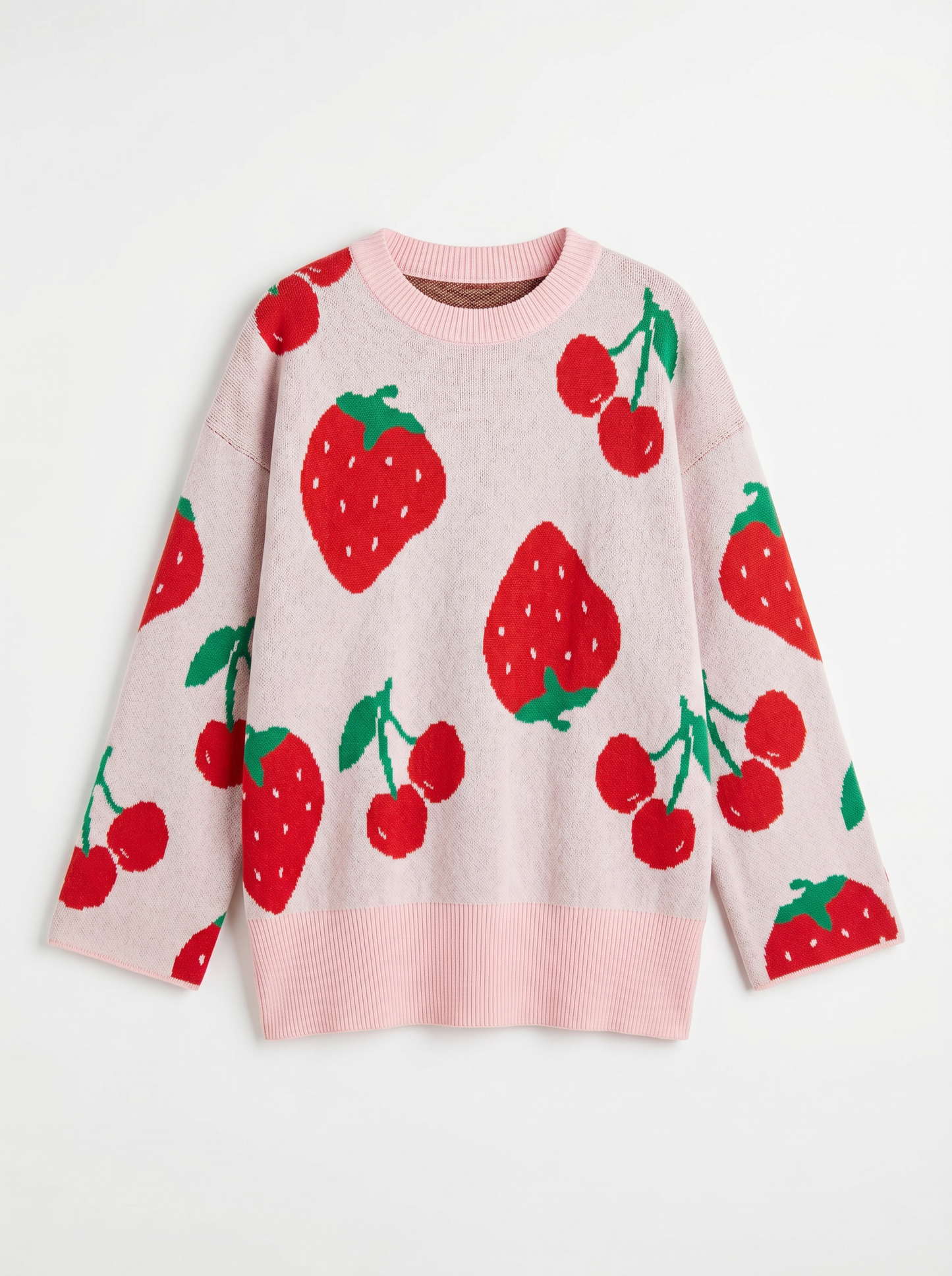 Bluson tejido con diseño de frutas